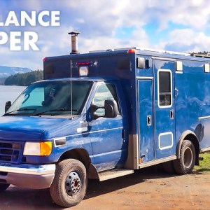 Woman Living in Her Off-Grid Ambulance Camper Conversion | FULL-TIME VAN LIFE