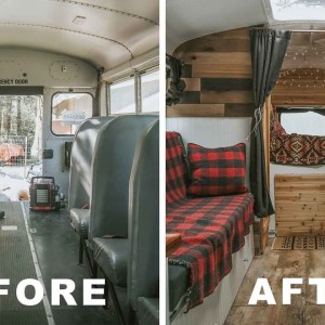 E450 Diesel Mini School Bus Conversion Build Timelapse - From Start To Finish