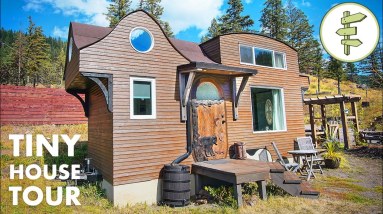 Carpenter Builds Incredible Sculpted Tiny House with Loads of Unique Features! 12 Carpenter Builds Incredible Sculpted Tiny House with Loads of Unique Features!