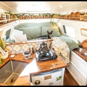 Her Bohemian Camper Van Tiny House - Solo Female Van Life On The Road