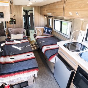 Off Grid Winnebago Travato RV Tour - Full Time Van Life W/ Shower & Toilet