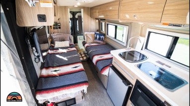 Off Grid Winnebago Travato RV Tour - Full Time Van Life W/ Shower & Toilet 12 Off Grid Winnebago Travato RV Tour - Full Time Van Life W/ Shower & Toilet