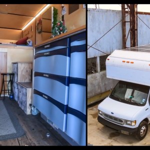 Stealth Box Truck Tiny House Built With Recycled Materials - Van Life On A Budget