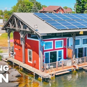 This Floating Tiny Cabin is the Perfect Waterfront Escape - Full Tour