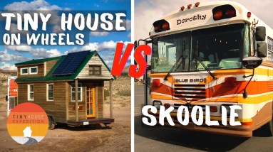 Tiny House on Wheels vs Skoolie Comparison - Pros & Cons 16 Tiny House on Wheels vs Skoolie Comparison - Pros & Cons