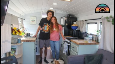Young Couples DIY Bus Conversion Tiny House - $15k Total Budget 20 Young Couples DIY Bus Conversion Tiny House - $15k Total Budget