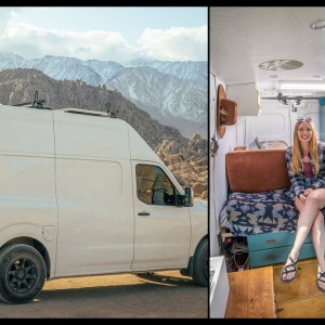 Her Nissan NV Tiny House On Wheels - Corporate Job To Life On The Road