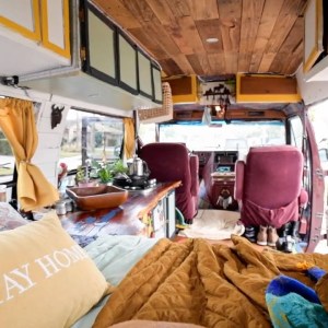1989 Chevy Camper Van Tiny House - Budget Build W/ Repurposed Materials