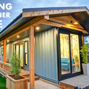 40ft Shipping Container Converted into Amazing Tiny House - Full Tour