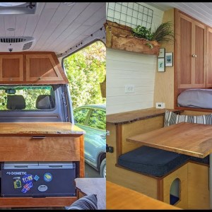 Unique DIY Sprinter Camper Van W/ Island Kitchen & Large Living Space