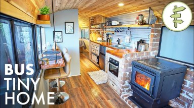 1975 Passenger Bus Converted into a Stunning Tiny Home with a View - FULL TOUR 14 1975 Passenger Bus Converted into a Stunning Tiny Home with a View - FULL TOUR
