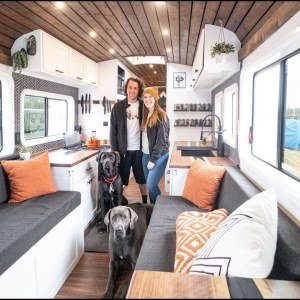 Beautiful Raised Roof Bus Conversion Tiny House - $20k Apartment On Wheels