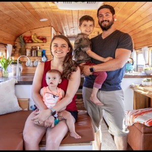 Beautiful DIY $11K School Bus for Veteran Couple & Their Young Children