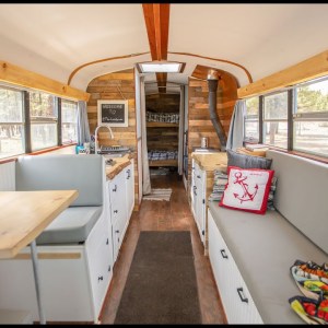 10k DIY Raised Roof School Bus Tiny House -  College Students Dream For Adventure