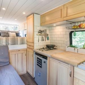 Gorgeous DIY Sprinter Camper Van - $8k Interior Build Tiny House