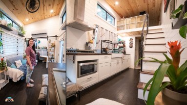 Her Spacious 42ft 5th Wheel Tiny House - Tall Bedroom & Full Bathroom