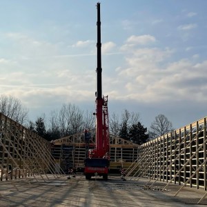 CRANE 🏗 AND TRUSS DAY @ INCREDIBLE TINY HOMES 🤩🤩🏗🏗🏘🏘