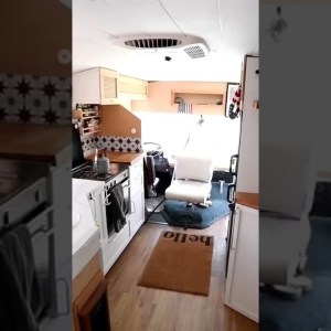 DIY School Bus Tiny House #shorts