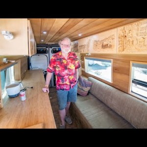 Long-Time Vanlife in DIY ProMaster — Full Walkthrough Design w/ Ample Counter Space