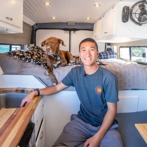 DIY ProMaster w/ Unique Closet + Shower Combo - Digital Nomad Works in Baja