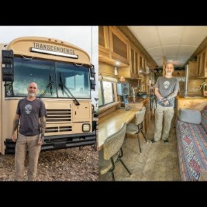 DIY Raised Roof Skoolie - Metalsmith & Artist Turns Bus into Work of Art