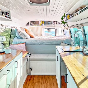 Mini Bus Converted into STUNNING Off-Grid Tiny House - Full Tour