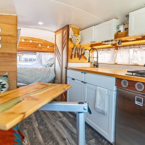 Her 25 Ft. DIY Bus Tiny Home Build for $10k - Unique Thrift Store Filled Beauty
