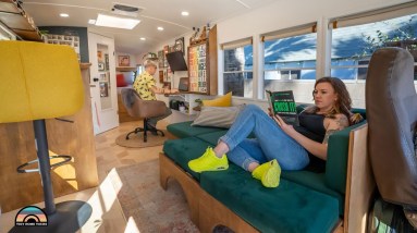 Newlywed's DIY Artistic, Sleek Mid Size Bus - Condo On Wheels 6 Newlywed's DIY Artistic, Sleek Mid Size Bus - Condo On Wheels
