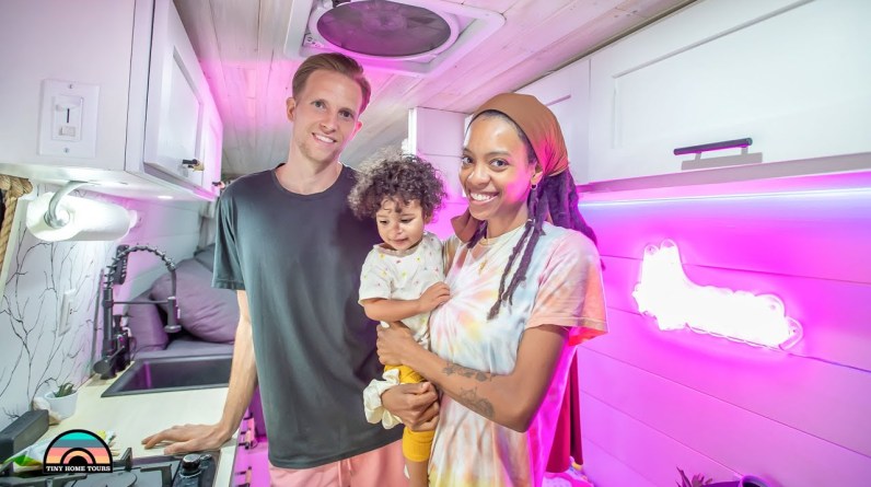 Young Family in DIY 2006 Sprinter Camper Van Tour - Realities Of Tiny Home Life