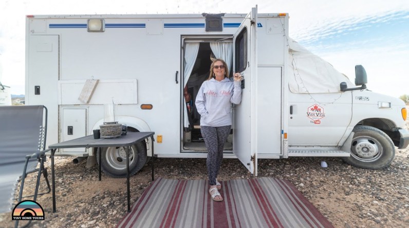 Her DIY Ambulance Camper - Empty Nest Inspired 50+ Tiny Living