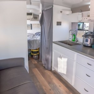 Impressive $10k Shuttle Bus Build — Light Minimalist Design