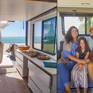 Family of 6 in Functionally Renovated RV — 2 Bedroom/2 Bathroom Toy Hauler