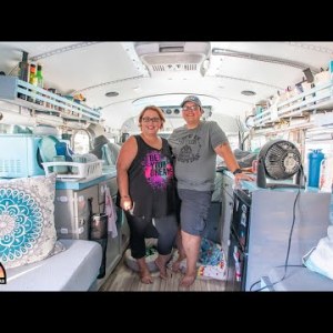 Their Short Bus DIY Skoolie Build - Tiny House Tour