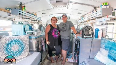 Their Short Bus DIY Skoolie Build - Tiny House Tour 6 Their Short Bus DIY Skoolie Build - Tiny House Tour