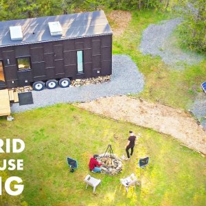 This Super Stylish Off-Grid Tiny House is Packed with Custom Features! Full Tour