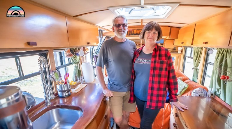 Retired & Living Tiny - Shuttle Bus Conversion Tour