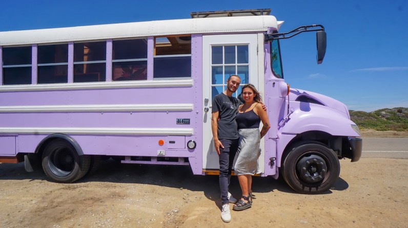 DIY school bus tiny house walkthrough