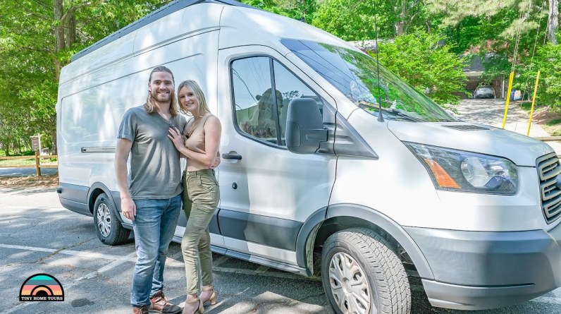 DIY Ford Transit w/ Closet & Counter Space Galore