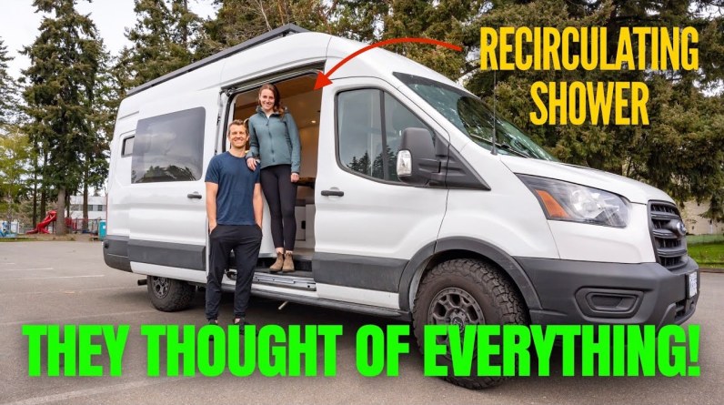 DIY Ford Transit w/ Recirculating Shower & Heated Floors