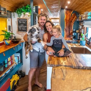 Gorgeous DIY Raised Roof & Off Grid Skoolie for Family of 3