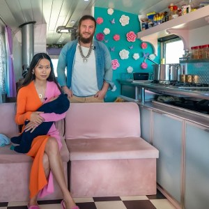 Young Family's DIY bus conversion - retro styling w/ modern kitchen
