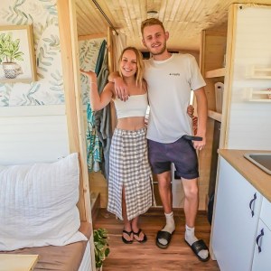 Couple Converts Bus in 1 Month - Beautiful Budget Build