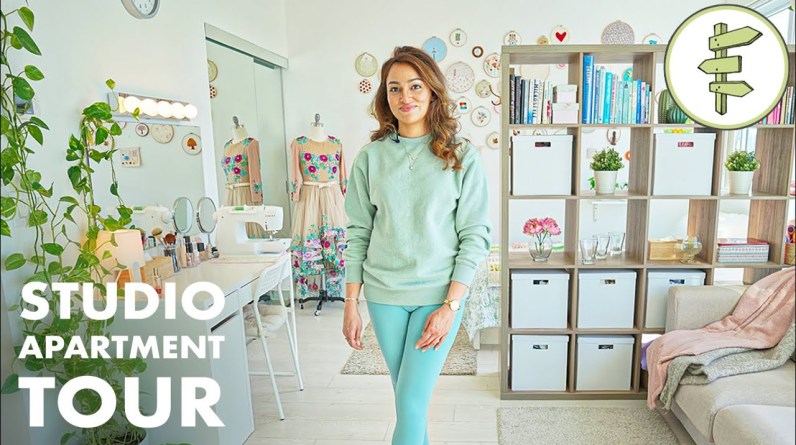 SMALL SPACE TOUR - Woman's Gorgeous 400 ft² Studio Apartment