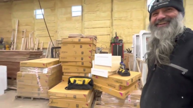 A morning in the life of building Tiny homes.