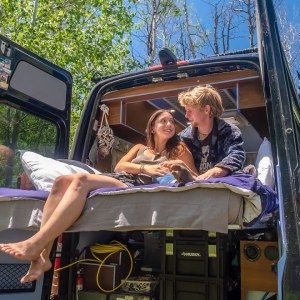 DIY Camper Van w/ Unique Slide-Out Bed