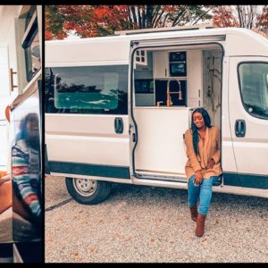 Her Stunning Dodge Promaster Camper Van W/ Shower & Toilet - Tiny House Life