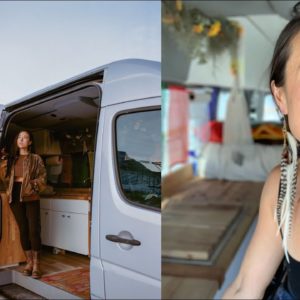 Solo Female Van Life Living & Working On The Road - Her Tiny House On Wheels