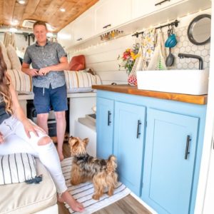 Couple Builds DIY Ford Transit Camper Van - Tiny House Life After Loss