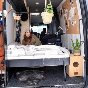 Spacious Sprinter Van W/ Murphy Bed + Toilet & Shower - Tiny House Living