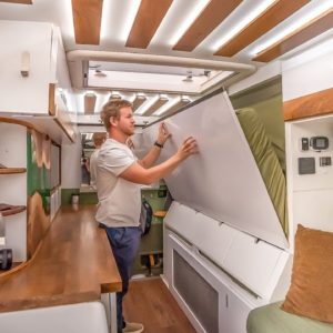 Cleverly Designed Camper Van w/ Murphy Bed, Office & Tesla Power System
